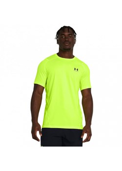 Męska koszulka treningowa Under Armour UA HG Armour Fitted SS - zielona ze sklepu Sportstylestory.com w kategorii T-shirty męskie - zdjęcie 170410568