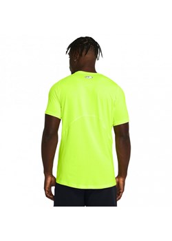 Męska koszulka treningowa Under Armour UA HG Armour Fitted SS - zielona ze sklepu Sportstylestory.com w kategorii T-shirty męskie - zdjęcie 170410569