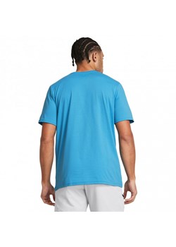 Męski t-shirt z nadrukiem Under Armour UA M Sportstyle LC SS - niebieski ze sklepu Sportstylestory.com w kategorii T-shirty męskie - zdjęcie 170410647