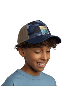 Dziecięca czapka z daszkiem Buff Trucker Cap Snigs - granatowa ze sklepu Sportstylestory.com w kategorii Czapki z daszkiem męskie - zdjęcie 170410935