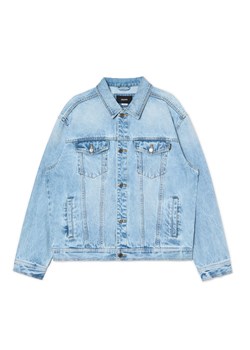 Cropp - Jasnoniebieska kurtka jeansowa - niebieski ze sklepu Cropp w kategorii Kurtki męskie - zdjęcie 170411576