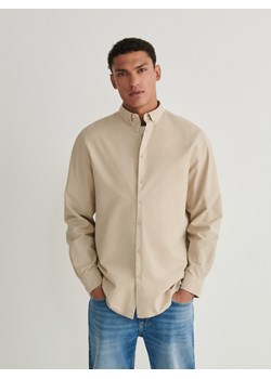Reserved - Koszula comfort fit - beżowy ze sklepu Reserved w kategorii Koszule męskie - zdjęcie 170411735