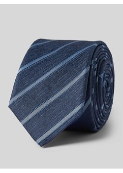 Krawat jedwabny ze wzorem w paski (5 cm) ze sklepu Peek&Cloppenburg  w kategorii Krawaty - zdjęcie 170413416