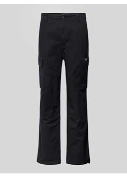 Spodnie cargo o rozkloszowanym kroju z fakturowanym wzorem model ‘EAGLE BEND’ ze sklepu Peek&Cloppenburg  w kategorii Spodnie męskie - zdjęcie 170413479