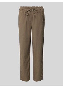 Spodnie materiałowe o skróconym kroju regular fit ze sklepu Peek&Cloppenburg  w kategorii Spodnie damskie - zdjęcie 170413486