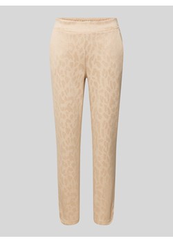 Spodnie dresowe o kroju slim fit z efektem podpalania model ‘Kate’ ze sklepu Peek&Cloppenburg  w kategorii Spodnie damskie - zdjęcie 170413527