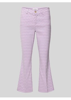 Spodnie materiałowe o rozkloszowanym,skróconym kroju model ‘STYLE.SHAKIRA’ ze sklepu Peek&Cloppenburg  w kategorii Spodnie damskie - zdjęcie 170413529