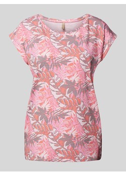 T-shirt z kwiatowym nadrukiem na całej powierzchni model ‘Galina’ ze sklepu Peek&Cloppenburg  w kategorii Bluzki damskie - zdjęcie 170413556
