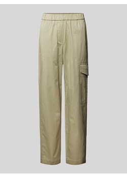 Spodnie materiałowe o kroju regular fit z elastycznym pasem ze sklepu Peek&Cloppenburg  w kategorii Spodnie damskie - zdjęcie 170413559