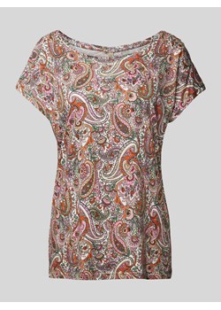 T-shirt ze wzorem paisley model ‘Felicity’ ze sklepu Peek&Cloppenburg  w kategorii Bluzki damskie - zdjęcie 170413568