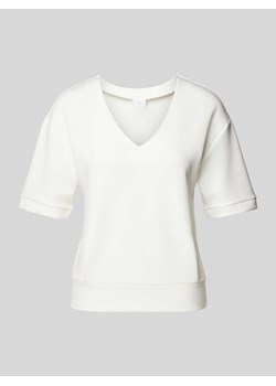 T-shirt z dekoltem w zaokrąglony serek ze sklepu Peek&Cloppenburg  w kategorii Bluzki damskie - zdjęcie 170413595