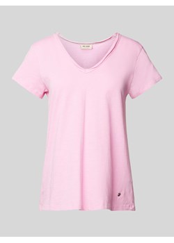 T-shirt ze zrolowanym brzegiem model ‘TULLI’ ze sklepu Peek&Cloppenburg  w kategorii Bluzki damskie - zdjęcie 170413616