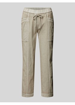 Spodnie sportowe z szwami działowymi ze sklepu Peek&Cloppenburg  w kategorii Spodnie damskie - zdjęcie 170413738