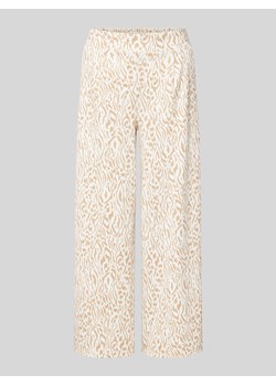Spodnie materiałowe o kroju regular fit z nadrukiem na całej powierzchni model ‘Kate Print’ ze sklepu Peek&Cloppenburg  w kategorii Spodnie damskie - zdjęcie 170413799