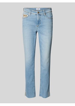 Jeansy o kroju slim fit z zapięciem na guzik ze sklepu Peek&Cloppenburg  w kategorii Jeansy damskie - zdjęcie 170413848