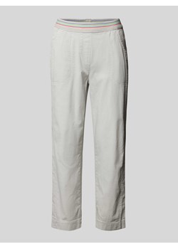 Spodnie o skróconym kroju z elastycznym pasem ze sklepu Peek&Cloppenburg  w kategorii Spodnie damskie - zdjęcie 170413868