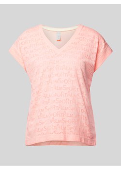 T-shirt z dekoltem w serek model ‘ULLI EHRLICH’ ze sklepu Peek&Cloppenburg  w kategorii Bluzki damskie - zdjęcie 170413876