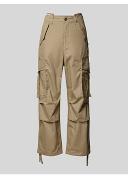 Spodnie cargo o kroju baggy fit z bocznymi kieszeniami z patką ze sklepu Peek&Cloppenburg  w kategorii Spodnie damskie - zdjęcie 170413946