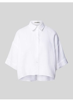 Koszula lniana z wykładanym kołnierzem model ‘YARIKA’ ze sklepu Peek&Cloppenburg  w kategorii Koszule damskie - zdjęcie 170413948