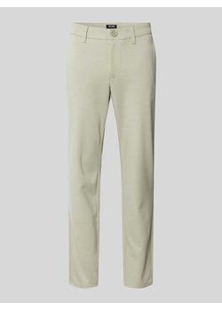 Spodnie materiałowe o kroju tapered fit ze szlufkami na pasek model ‘MARK’ ze sklepu Peek&Cloppenburg  w kategorii Spodnie męskie - zdjęcie 170414035