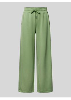 Spodnie dresowe o kroju regular fit z szeroką nogawką model ‘Banu’ ze sklepu Peek&Cloppenburg  w kategorii Spodnie damskie - zdjęcie 170414079