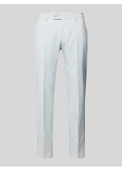 Spodnie do garnituru z mieszanki lnu model ‘Massa’ ze sklepu Peek&Cloppenburg  w kategorii Spodnie męskie - zdjęcie 170414137