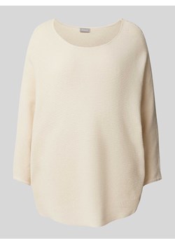 Sweter z dzianiny z rękawem o dł. 3/4 model ‘Sinja’ ze sklepu Peek&Cloppenburg  w kategorii Swetry damskie - zdjęcie 170414158
