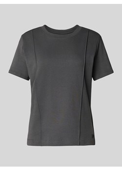 T-shirt z okrągłym dekoltem model ‘Pintucked’ ze sklepu Peek&Cloppenburg  w kategorii Bluzki damskie - zdjęcie 170414175