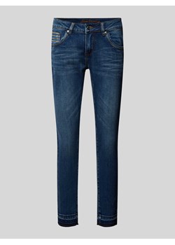 Jeansy o kroju skinny fit z cekinowym obszyciem model ‘CHERRY’ ze sklepu Peek&Cloppenburg  w kategorii Jeansy damskie - zdjęcie 170414318