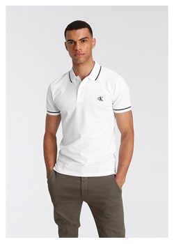 Calvin Klein Koszulka polo w kolorze białym ze sklepu Limango Polska w kategorii T-shirty męskie - zdjęcie 170423285