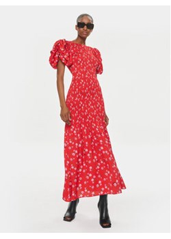 ROTATE Sukienka letnia 1121902946 Czerwony Regular Fit ze sklepu MODIVO w kategorii Sukienki - zdjęcie 170424355
