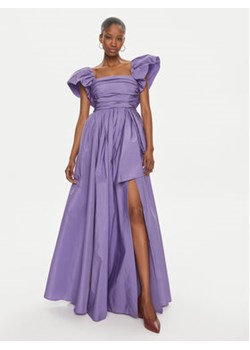 Pinko Sukienka wieczorowa Fotone 101590 Y3LE Fioletowy Regular Fit ze sklepu MODIVO w kategorii Sukienki - zdjęcie 170424668