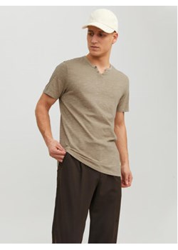 Jack&Jones T-Shirt Split 12164972 Beżowy Standard Fit ze sklepu MODIVO w kategorii T-shirty męskie - zdjęcie 170424789