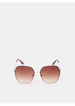 Mohito - Okrągłe okulary przeciwsłoneczne - brązowy ze sklepu Mohito w kategorii Okulary przeciwsłoneczne damskie - zdjęcie 170426648