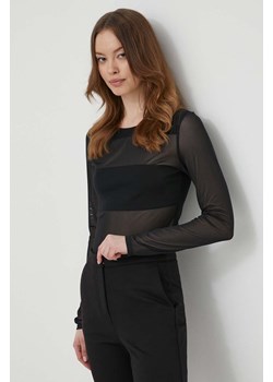 Sisley bluzka damska kolor czarny gładka ze sklepu ANSWEAR.com w kategorii Bluzki damskie - zdjęcie 170427028