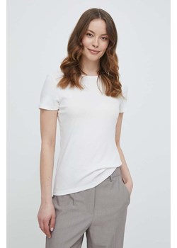 Lauren Ralph Lauren t-shirt damski kolor beżowy ze sklepu ANSWEAR.com w kategorii Bluzki damskie - zdjęcie 170427396