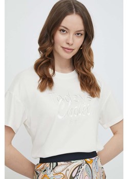 Mos Mosh t-shirt damski kolor beżowy ze sklepu ANSWEAR.com w kategorii Bluzki damskie - zdjęcie 170427499