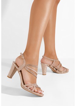 sandały na słupku Emese ze sklepu Zapatos w kategorii Sandały damskie - zdjęcie 170428119