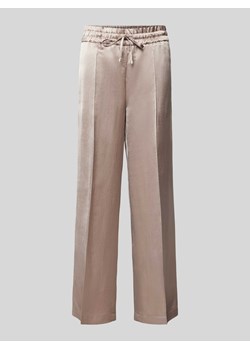 Spodnie materiałowe o kroju regular fit w kant model ‘CLARA’ ze sklepu Peek&Cloppenburg  w kategorii Spodnie damskie - zdjęcie 170428547