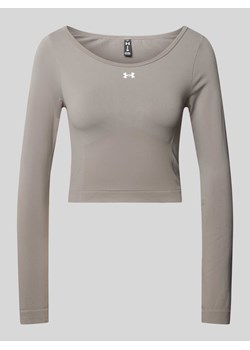 Bluzka z długim rękawem z nadrukiem z logo ze sklepu Peek&Cloppenburg  w kategorii Bluzki damskie - zdjęcie 170428555