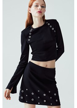 H & M - Spódnica z oczkami - Czarny ze sklepu H&M w kategorii Spódnice - zdjęcie 170430259