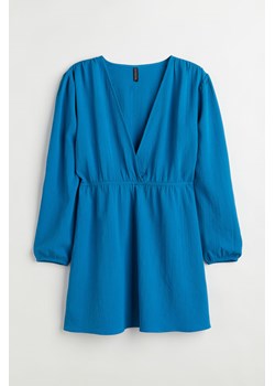 H & M - H & M+ Krepowana sukienka - Niebieski ze sklepu H&M w kategorii Sukienki - zdjęcie 170430267