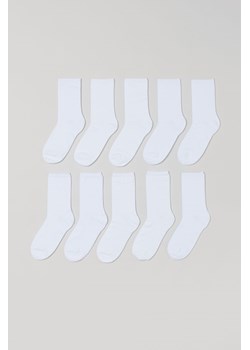 H & M - Skarpety 10-pak - Biały ze sklepu H&M w kategorii Skarpetki damskie - zdjęcie 170430435