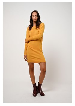 AUTHENTIC CASHMERE Kaszmirowa sukienka &quot;Armet&quot; w kolorze żółtym ze sklepu Limango Polska w kategorii Sukienki - zdjęcie 170430868