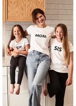 T-shirt damski biały z napisem - Mom ze sklepu 5.10.15 w kategorii Bluzki damskie - zdjęcie 170431049