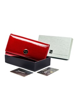 Lakierowany portfel damski na karty - Cavaldi ze sklepu 5.10.15 w kategorii Portfele damskie - zdjęcie 170431136