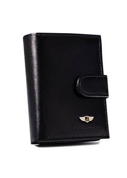 Skórzany portfel męski zapinany na zatrzask - Peterson ze sklepu 5.10.15 w kategorii Portfele męskie - zdjęcie 170431179