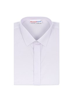 Koszula chłopięca biała z krytą plisą- długi rękaw ze sklepu 5.10.15 w kategorii Koszule chłopięce - zdjęcie 170431287