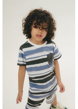 Bawełniane szorty w paski dla chłopca ze sklepu 5.10.15 w kategorii Spodenki chłopięce - zdjęcie 170431337