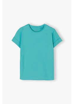 Zielony T-shirt dla dziewczynki ze sklepu 5.10.15 w kategorii Bluzki dziewczęce - zdjęcie 170431338